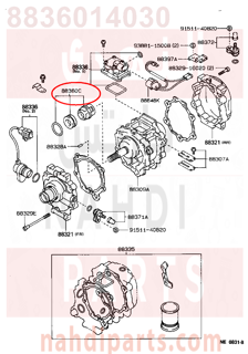 8836014030,SEAL ASSY, SHAFT,صوفة    رمح