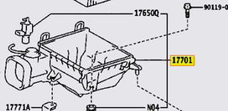 177010P110,CASE SUB-ASSY, AIR CLEANER,جلدة هواء  