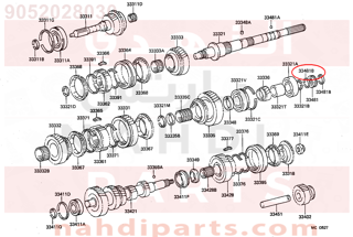 9052028030,RING OR SPACER (FOR MTM SPEEDOMETER DRIVE GEAR),صوفة  رنج 