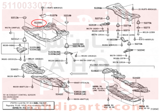 5110033073,FRAME ASSY, FRONT,كمر أمامي - كمر مكينة