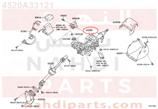 4520A33121,COLUMN SUB-ASSY, ELECTRIC POWER STEERING,ذراع عمود  علبة دركسون كهرباء