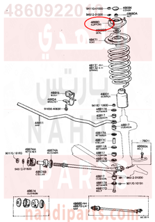 4860922010,SUPPORT ASSY, FRONT SUSPENSION,كرسي مساعد امامى 