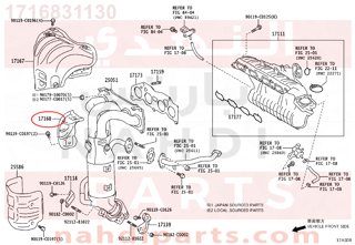 1716831130,INSULATOR, EXHAUST MANIFOLD HEAT, NO.2,قاعدة  