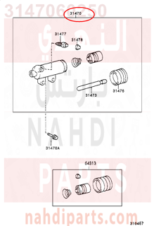 3147060250,CYLINDER ASSY, CLUTCH RELEASE,علبة كلتش