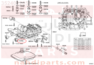 3524052051,SOLENOID ASSY, AUTOMATIC TRANSMISSION 3WAY,صمام تحكم 