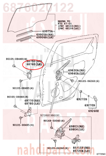 6876020122,HINGE ASSY,مفصلة باب 