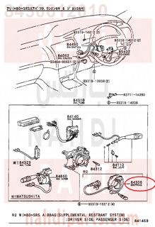 8430612010,CABLE SUB-ASSY, SPIRAL,شريحة دركسون 