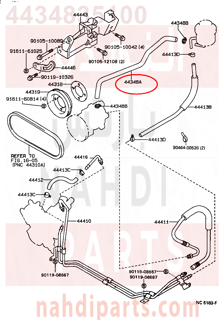 4434835100,HOSE, OIL RESERVOIR TO PUMP, NO.1,خرطوم