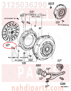 3125036290,DISC ASSY, CLUTCH,ملحق الجربكس 