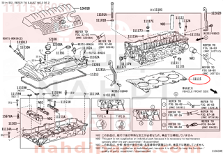 1111536030,GASKET, CYLINDER HEAD,وجه راس مكينة 