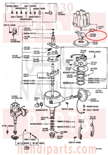 1910261030,ROTOR SUB-ASSY, DISTRIBUTOR,شاكوش الديلكو  موزع الكهرباء 