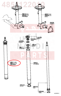 4851122010,ABSORBER, SHOCK FRONT, RH(FOR CARTRIDGE TYPE),مساعد 