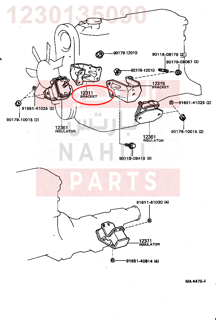 1230135090,BRACKET, ENGINE MOUNTING, FRONT NO.1 RH,كرسي  المحرك 