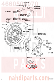 4660506070,SCREW SET, SHOE ADJUSTING, RH(FOR PARKING BRAKE),مسمار 