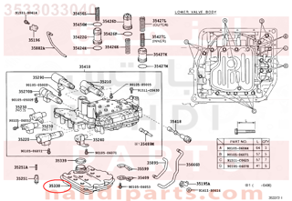 3533033040,STRAINER ASSY, OIL FILTER,فلتر زيت القير