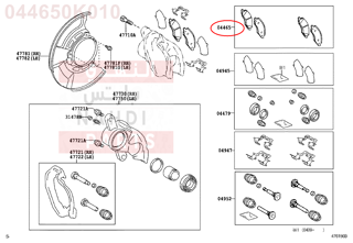 044650K010,PAD KIT, DISC BRAKE, FRONT,قماش فرامل أمامي