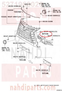 5271960020,COVER, FRONT BUMPER MOULDING,غطاء 