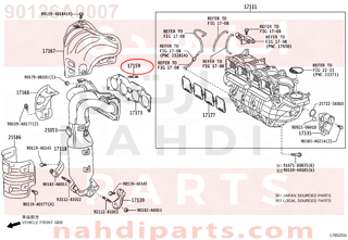 90126A0007,BOLT, STUD(FOR MANIFOLD TO CYLINDER HEAD),مسمار 