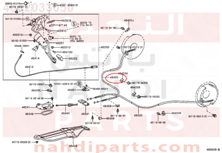 4642033050,CABLE ASSY, PARKING BRAKE, NO.2,كيبل سلك توصيل 