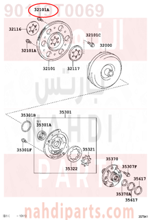 90119T0069,BOLT(FOR DRIVE PLATE & TORQUE CONVERTER SETTING),مسمار 