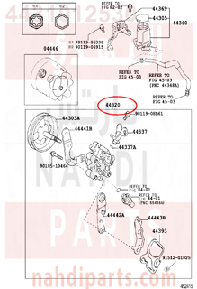 4431012530,PUMP ASSY, VANE,طرمبة دركسون  