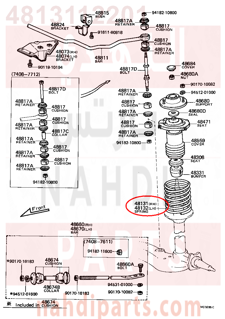 4813112201,SPRING, FRONT COIL, RH,سستة 