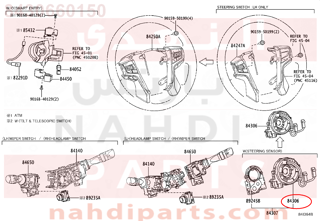 8430660150,CABLE SUB-ASSY, SPIRAL,شريحة دركسون 