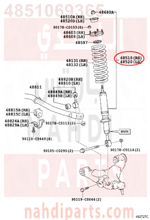 4851069365,FRONT RIGHT SHOCK ABSORBER ,مساعد أمامي يمين