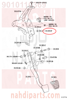 9010110369,BOLT(FOR CLUTCH PEDAL STOPPER),مسمار 