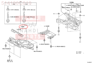 514100C010,COVER, ENGINE UNDER, NO.1,غطاء 