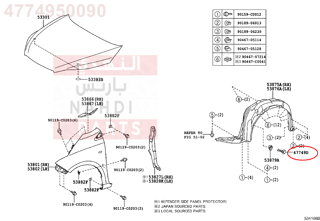 4774950090,CLIP, PIN HOLD,كلبس 