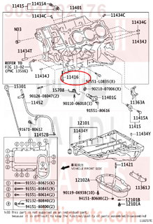 9091002176,BOLT(FOR CRANKSHAFT BEARING CAP SET),مسمار 