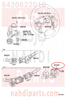 8430622010,CABLE SUB-ASSY, SPIRAL,شريحة دركسون 