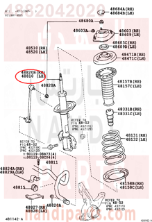 4882042020,LINK ASSY, FR,مسمار توازن