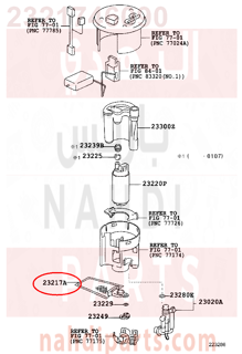 2321746090,FILTER, FUEL PUMP,فلتر طرمبة 