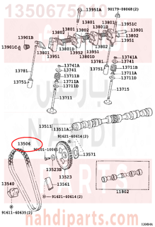 1350675010,CHAIN SUB-ASSY,جنزير مكينه كبير