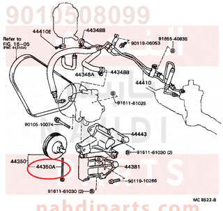 9010508099,BOLT(FOR POWER STEERING IDLE PULLEY),مسمار