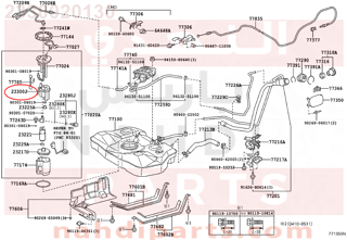 2330020130,FILTER ASSY, FUEL,فلتر بنزين 