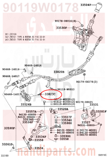 90119W0178,BOLT (FOR TRANSMISSION CONTROL CABLE BRACKET),مسمار