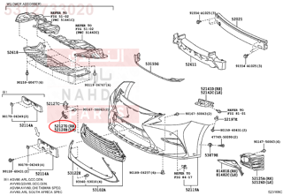 5312733020,COVER, FRONT BUMPER HOLE, RH,غطاء كشاف يمين - بدون فتحه كشاف