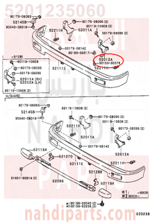 5201235060,ARM SUB-ASSY, FRONT BUMPER, LH,ذراع  