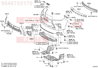 9046705170,CLIP(FOR REAR BUMPER RETAINER),كلبس