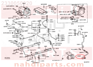 2330050020,FILTER, FUEL(FOR EFI),فلتر 