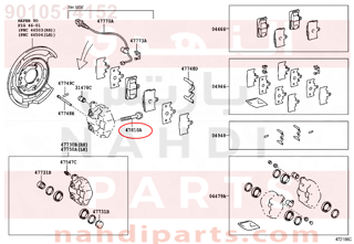 9010514152,BOLT, HEXAGON(FOR REAR CALIPER),مسمار 