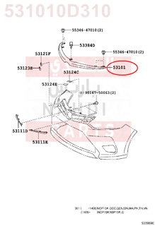 531010D310,GRILLE SUB-ASSY, RADIATOR,شبك أمامي - شبك كبوت