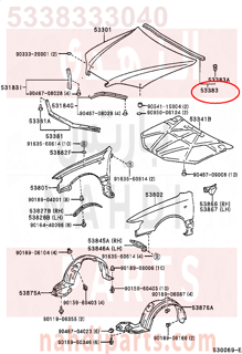 5338333040,SEAL, HOOD TO COWL TOP,جلدة 