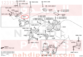 123130P060,BRACKET, ENGINE MOUNTING CONTROL(FOR TRANSVERSE ENGINE),كرسي  المحرك 