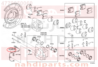 4779050060,WIRE ASSY, PAD WEAR INDICATOR, LH,سلك 