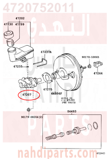 4720752011,CYLINDER SUB-ASSY, BRAKE MASTER LESS RESERVOIR TANK,علبة فرامل 