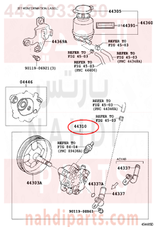 4431033150,PUMP ASSY, VANE,طرمبة دركسون  